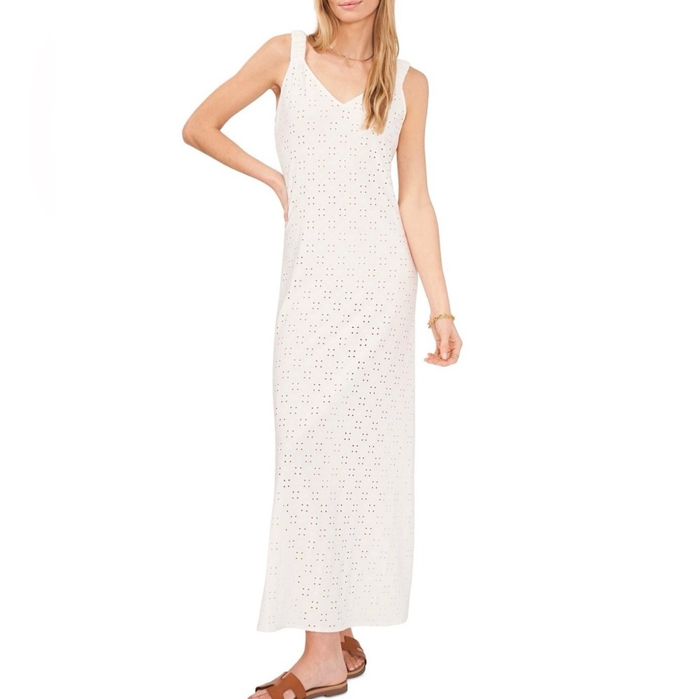 1. State White Eyelet Swim Coverup
